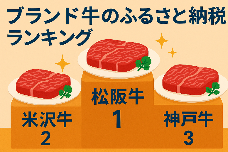 ブランド牛のふるさと納税ランキング｜松阪牛・米沢牛・神戸牛どれが人気？