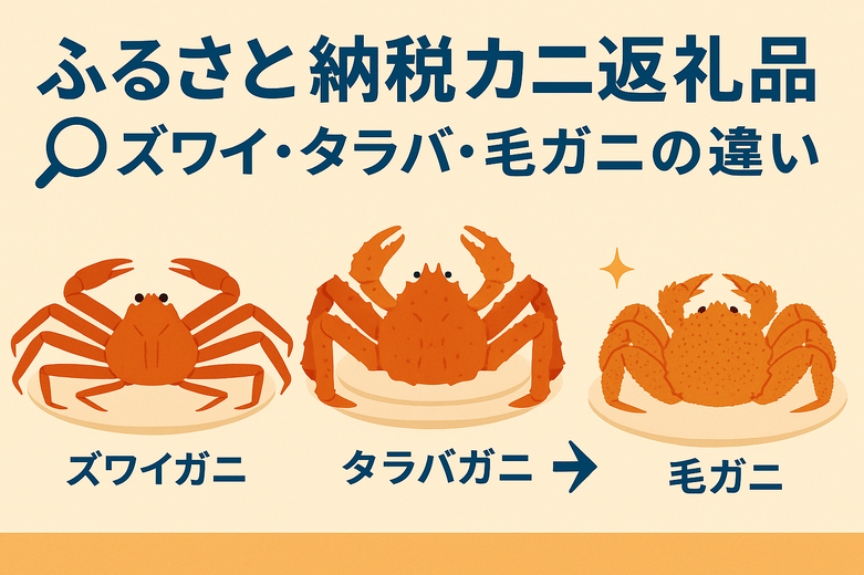ふるさと納税カニ返礼品を徹底比較｜ズワイ・タラバ・毛ガニの違いは？