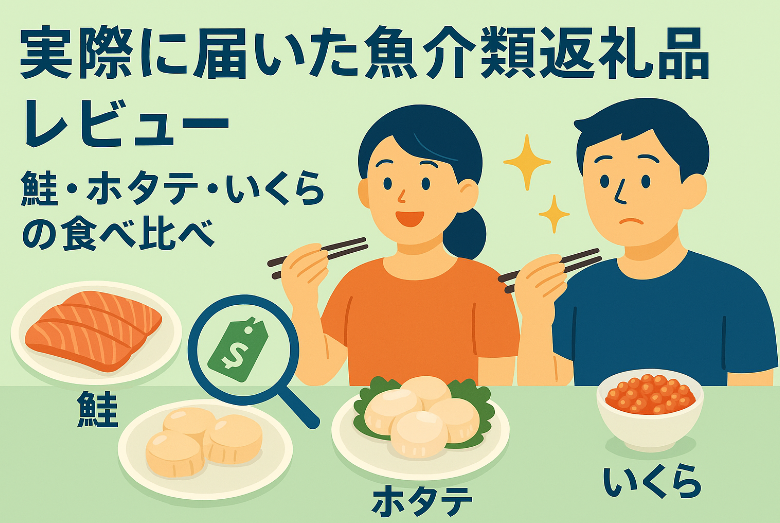 鮭・ホタテ・いくらの食べ比べ体験談