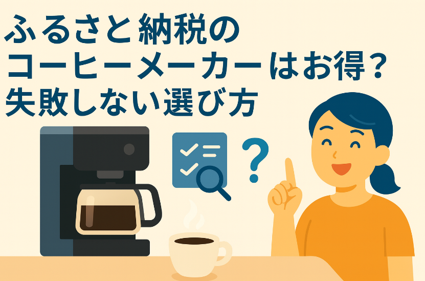 ふるさと納税のコーヒーメーカーはお得？失敗しない選び方
