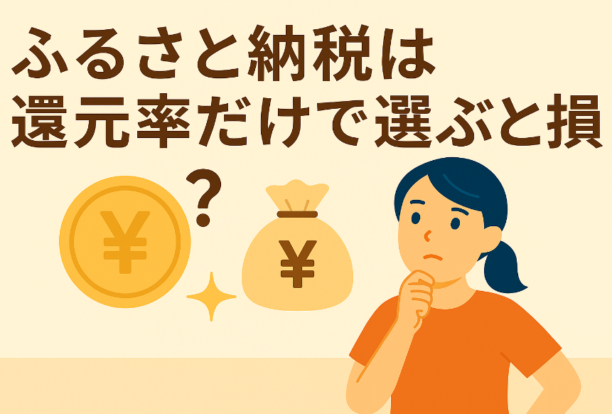 ふるさと納税の還元率だけで選ぶと損？実質得になる返礼品を数値で比較