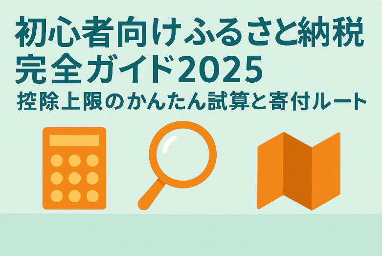 初心者向けふるさと納税完全ガイド2025｜控除上限のかんたん試算と寄付ルートの選び方