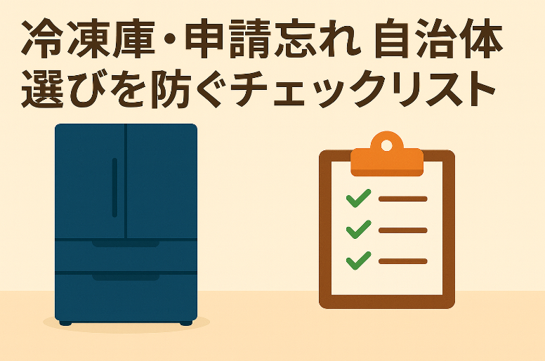 ふるさと納税で失敗しない！冷凍庫・申請忘れ・自治体選びを防ぐチェックリスト