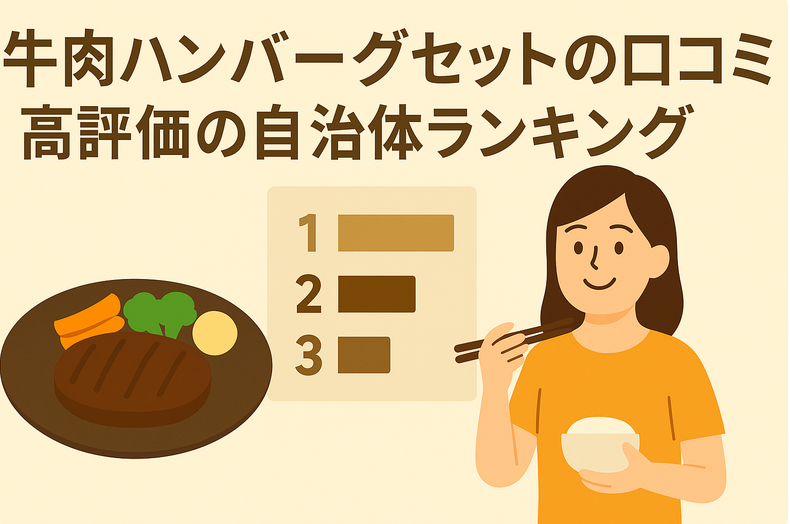 牛肉ハンバーグセットふるさと納税｜口コミ高評価の自治体ランキングTOP5