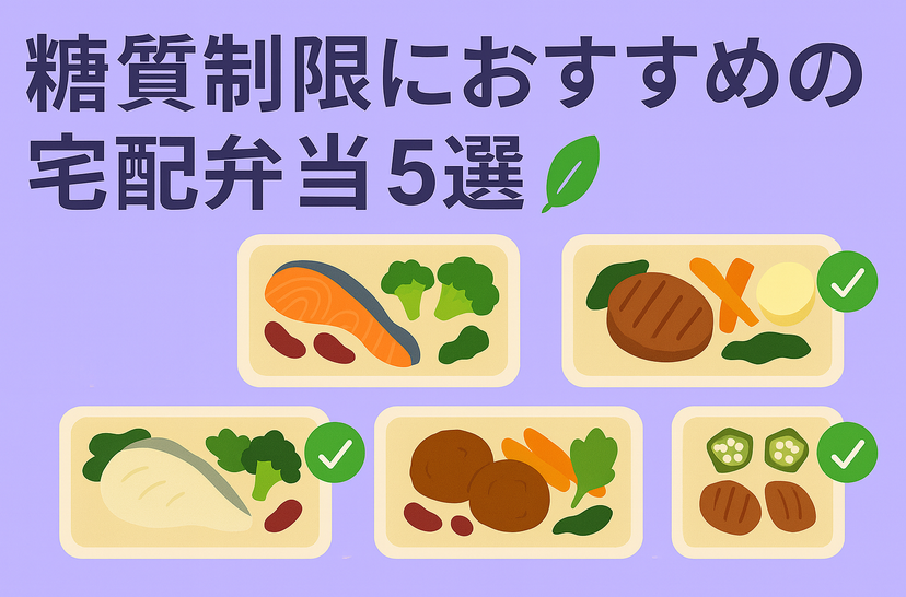 糖質制限におすすめの宅配弁当5選｜ダイエットや健康管理に最適なサブスク比較